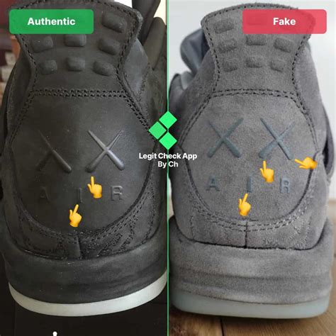 jordan 4 x kaws fake